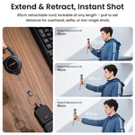 Tracolla retrattile aMagisn per fotocamera, ideale per DJI Osmo Pocket 4/3 e Insta360 Luna Ultra.