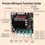 ST21PRO Bluetooth Digital Amplifier Board 2.1 Channel 100W X 2 + 200W Subwoofer, All-in-one Without Casing, All-in-one With Casing, External Type
