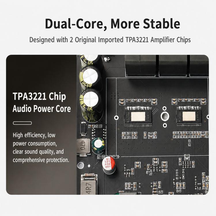 ST21PRO Bluetooth Digital Amplifier Board 2.1 Channel 100W X 2 + 200W Subwoofer, All-in-one Without Casing, All-in-one With Casing, External Type