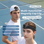 Supporto magnetico a clip aMagisn per cappelli, girevole a 360°, per visiera di cappello, tracolla di zaino, supporto POV per vlog., For Insta360 GO Ultra, For DJI Osmo Nano