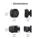 Supporto magnetico a clip aMagisn per cappelli, girevole a 360°, per visiera di cappello, tracolla di zaino, supporto POV per vlog., For Insta360 GO Ultra, For DJI Osmo Nano