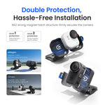 Supporto magnetico a clip aMagisn per cappelli, girevole a 360°, per visiera di cappello, tracolla di zaino, supporto POV per vlog., For Insta360 GO Ultra, For DJI Osmo Nano