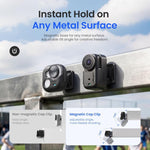 Supporto magnetico a clip aMagisn per cappelli, girevole a 360°, per visiera di cappello, tracolla di zaino, supporto POV per vlog., For Insta360 GO Ultra, For DJI Osmo Nano