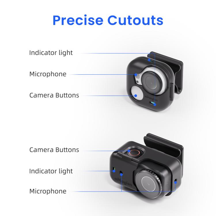 Supporto magnetico a clip aMagisn per cappelli, girevole a 360°, per visiera di cappello, tracolla di zaino, supporto POV per vlog., For Insta360 GO Ultra, For DJI Osmo Nano