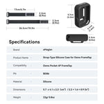 Custodia in silicone per DJI Osmo FrameTap aMaginsn, telecomando, monitor, cinturino regolabile, copertura, aMagisn