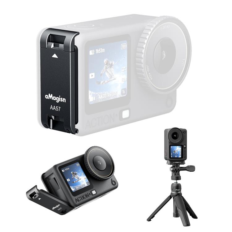 Per DJI Osmo Action 6 aMaginsn Vertical Shoot Coperchio batteria magnetico a sgancio rapido Sportello batteria in metallo