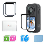 Pellicola protettiva in vetro temperato aMagins per Insta360 X6, HD trasparente, antigraffio., 1 Set, 2 Sets