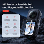 Pellicola protettiva in vetro temperato aMagins per Insta360 X6, HD trasparente, antigraffio., 1 Set, 2 Sets
