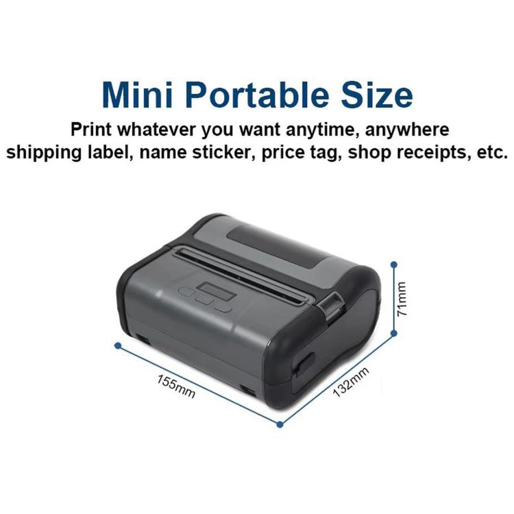 Stampante termica portatile per etichette da 4 pollici, wireless Bluetooth, con schermo OLED e display OLED., M430B