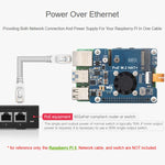 WAVESHARE For Raspberry Pi 5 PCIe To M.2 Adapter With PoE Function Supports NVMe Protocol M.2 Solid State Drive, With Connector Pins, No Connector Pins