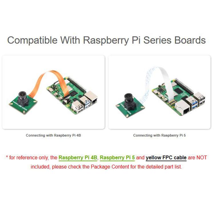 Modulo fotocamera MIPI ISX031 da 3 MP per schede Raspberry Pi e Jetson standard., 35301