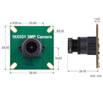 Modulo fotocamera MIPI ISX031 da 3 MP per schede Raspberry Pi e Jetson standard., 35301