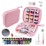 Kit da cucito da viaggio 79 in 1 con custodia con cerniera, set portatile per riparazioni di cucito a mano per principianti., 79 In 1