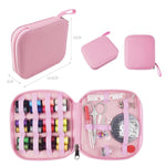 Kit da cucito da viaggio 79 in 1 con custodia con cerniera, set portatile per riparazioni di cucito a mano per principianti., 79 In 1