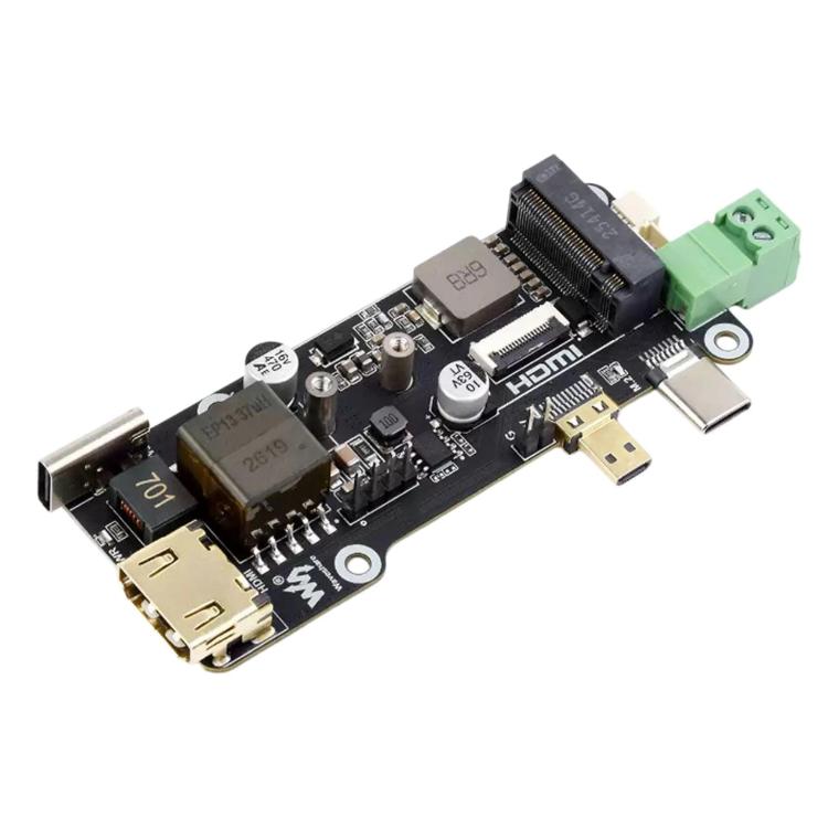 Adattatore multifunzione da PCIE a M.2 per Raspberry Pi con uscita 4K e alimentazione PoE integrata., 35344