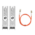 Ricetrasmettitore ottico SFP Gigabit WAVESHARE con connettore LC, supporta la funzionalità hot-swappable e la modalità plug-and-play., Multimode, Single-mode