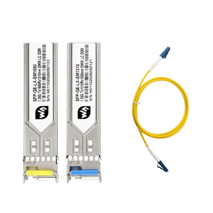 Ricetrasmettitore ottico SFP Gigabit WAVESHARE con connettore LC, supporta la funzionalità hot-swappable e la modalità plug-and-play., Multimode, Single-mode