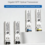 Ricetrasmettitore ottico SFP Gigabit WAVESHARE con connettore LC, supporta la funzionalità hot-swappable e la modalità plug-and-play., Multimode, Single-mode
