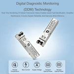 Ricetrasmettitore ottico SFP Gigabit WAVESHARE con connettore LC, supporta la funzionalità hot-swappable e la modalità plug-and-play., Multimode, Single-mode