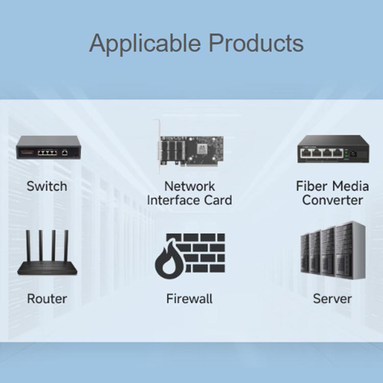 Ricetrasmettitore ottico SFP Gigabit WAVESHARE con connettore LC, supporta la funzionalità hot-swappable e la modalità plug-and-play., Multimode, Single-mode