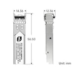 Ricetrasmettitore ottico SFP Gigabit WAVESHARE con connettore LC, supporta la funzionalità hot-swappable e la modalità plug-and-play., Multimode, Single-mode