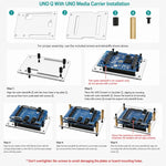 WAVESHARE Kit di contenitori per scheda di sviluppo Arduino UNO Q - Versione base, 2GB+16GB, 4GB+32GB
