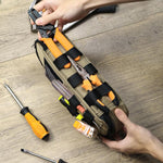 Borsa portatile per riporre attrezzi e componenti elettrici.