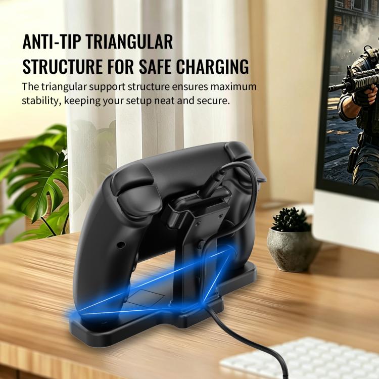 Per Steam Controller 2 / 1 JYS Stazione di ricarica e visualizzazione magnetica con supporto da tavolo, Desktop Stand