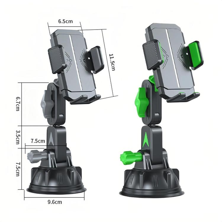Supporto universale per telefono in silicone con ventosa, da montare in auto.
