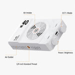V-40 Luce video LED portatile da 40 W, temperatura colore 2500K-9000K, CRI 96+, ricaricabile, tascabile, pannello luminoso per fotografia, V-40