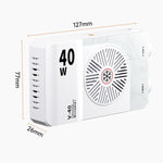V-40 Luce video LED portatile da 40 W, temperatura colore 2500K-9000K, CRI 96+, ricaricabile, tascabile, pannello luminoso per fotografia, V-40