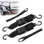 Kit di cinghie di fissaggio per specchio di poppa di imbarcazioni, portata 1200 libbre, cinghie per rimorchio marino a sgancio rapido, resistenti., Without Lock S Hook, With Lock S Hook