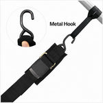 Kit di cinghie di fissaggio per specchio di poppa di imbarcazioni, portata 1200 libbre, cinghie per rimorchio marino a sgancio rapido, resistenti., Without Lock S Hook, With Lock S Hook