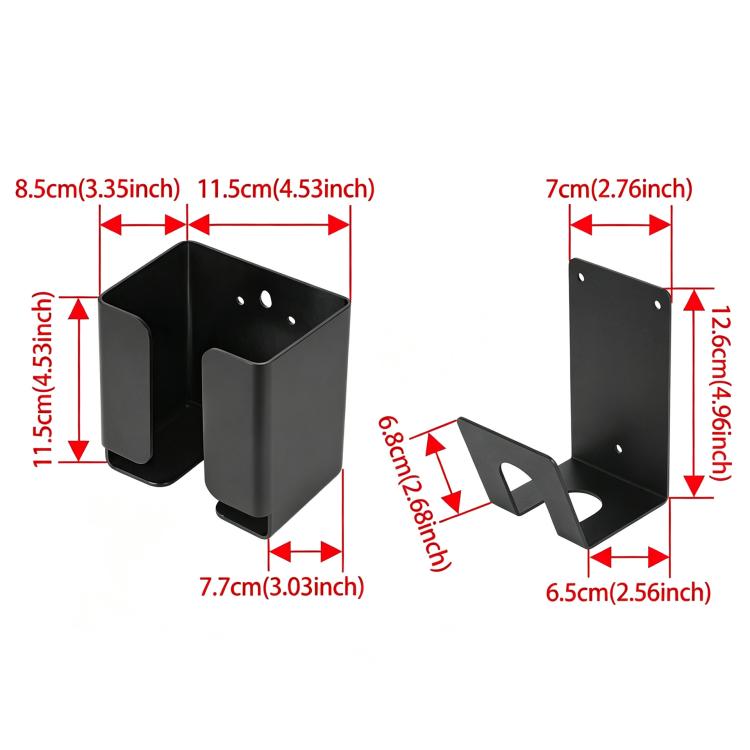 Supporto universale per centralina di controllo del caricabatterie per veicoli elettrici e organizer per cavi, Control Box Holder Only, Hook Only, Hook + Box Bracket
