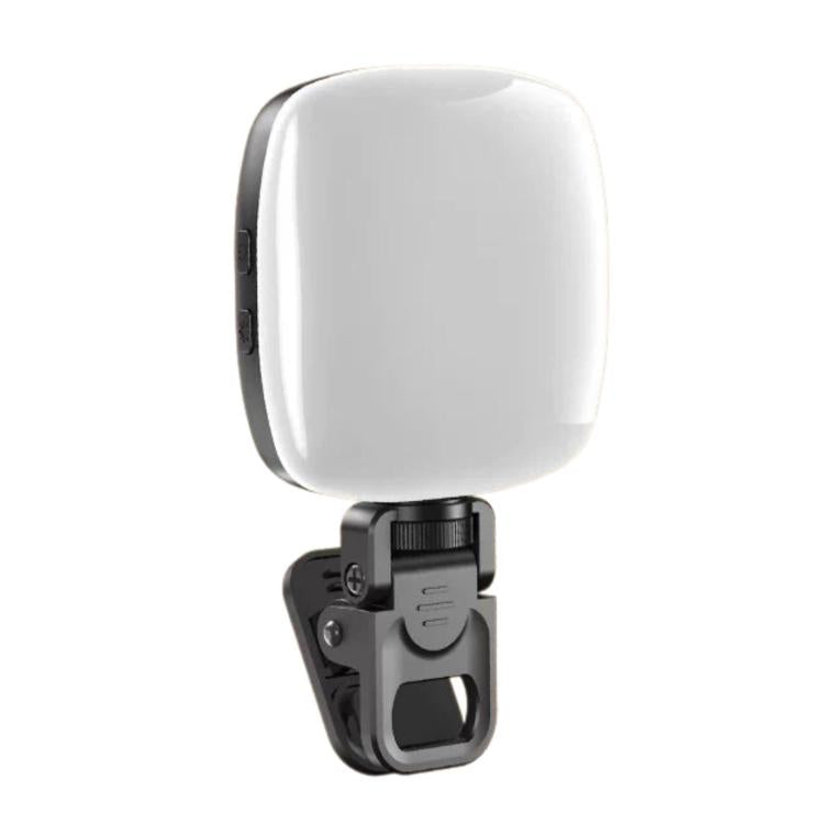 M-01 Clip ricaricabile per telefono, tre temperature di colore, luce di riempimento, mini luce video LED portatile