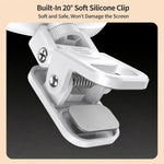M-01 Clip ricaricabile per telefono, tre temperature di colore, luce di riempimento, mini luce video LED portatile