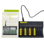 Caricabatterie intelligente a 10 slot da 4,2 V 6 A per batterie al litio 18650 / 16340, US Plug, EU Plug