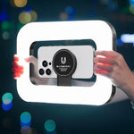 Anello luminoso ricaricabile per selfie e riprese video con smartphone, ZGRL01 Three-Color Temperature