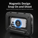 Anello luminoso ricaricabile per selfie e riprese video con smartphone, ZGRL01 Three-Color Temperature