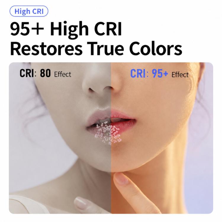 Anello luminoso ricaricabile per selfie e riprese video con smartphone, ZGRL01 Three-Color Temperature