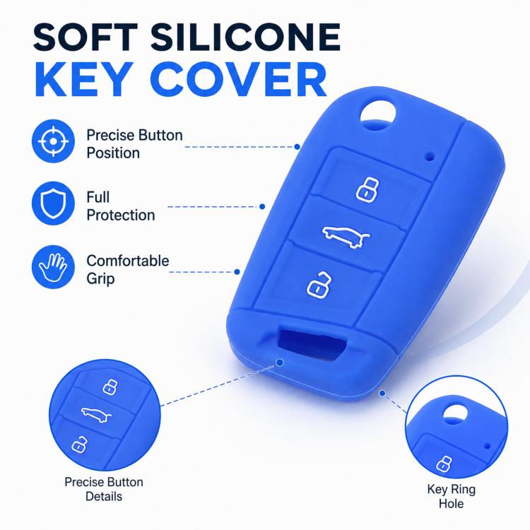 Cover chiave in silicone per Volkswagen Golf 7 / Teramont X / Bora / Lavida Plus / T-Cross / Sagitar