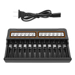 Caricabatterie per batterie al litio con schermo LCD multifunzione intelligente, US Plug, EU Plug