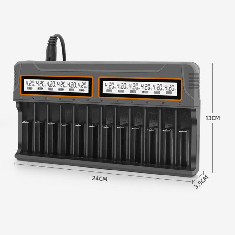 Caricabatterie per batterie al litio con schermo LCD multifunzione intelligente, US Plug, EU Plug