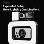 Luce video magnetica per smartphone, ricaricabile, portatile., ZGRL-01 RGB