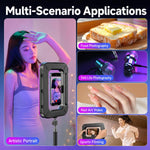 Luce video magnetica per smartphone, ricaricabile, portatile., ZGRL-01 RGB