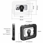 Luce video magnetica per smartphone, ricaricabile, portatile., ZGRL-01 RGB