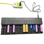 Caricabatterie intelligente a 16 slot per batterie al litio da 3,7 V a 4,2 V per batterie 26650 / 18650 / 21700, US Plug, EU Plug