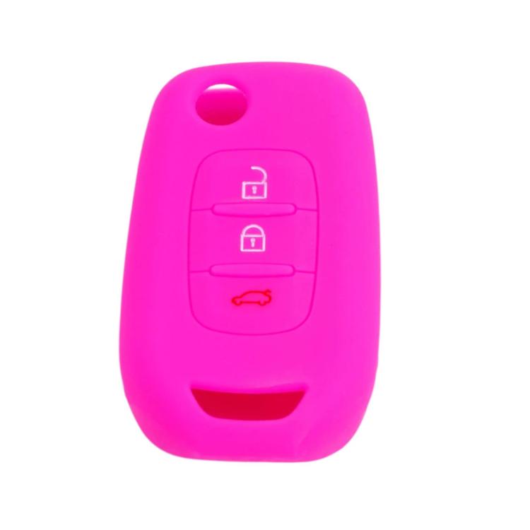 Cover pieghevole in silicone a 3 pulsanti per chiave Renault Koleos / Espace / Kadjar