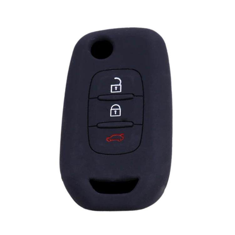 Cover pieghevole in silicone a 3 pulsanti per chiave Renault Koleos / Espace / Kadjar