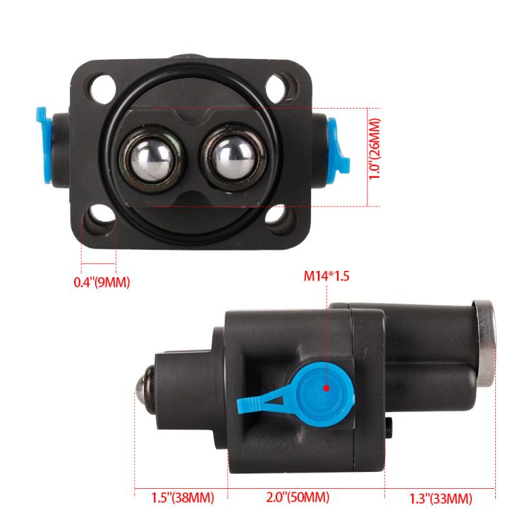 Valvola di controllo dello splitter della trasmissione ZF 5001859718, valvola pneumatica in alluminio M14x1.5
